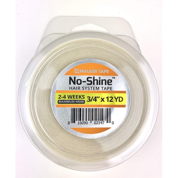 No Shine Bonding Double Sided Tape 3/4" x 12 Yard Hair System Roll by Walker Tape (WKR-NS-M2)