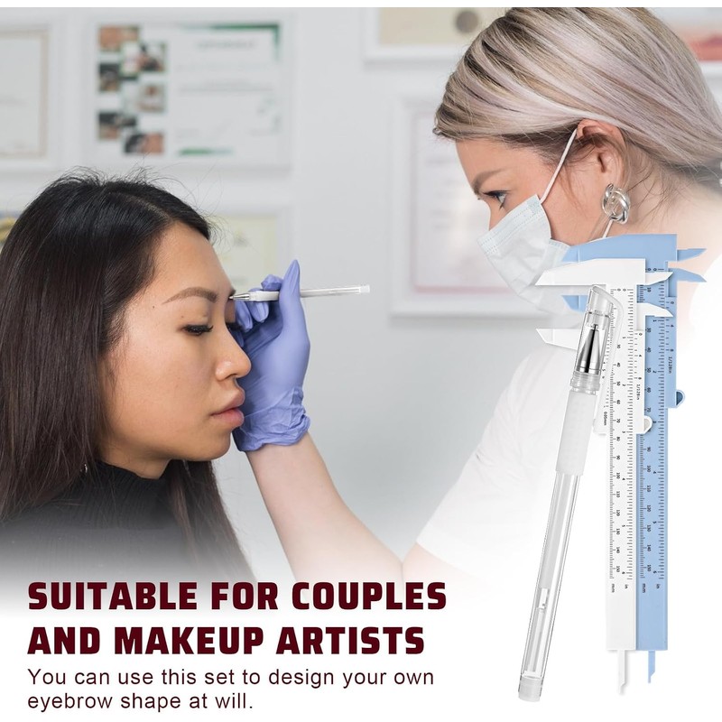 Kit De Mapeo De Cejas, 4 Rotuladores De Microblading Con