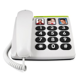 Doro Doro PhoneEasy 331ph Big Button Corded Telephone for Seniors (White)