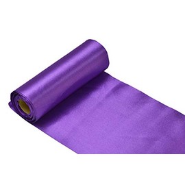 Creativery 9 m roll satin ribbon 15 cm purple 465 // table runner table runner satin decorative ribbon fabric