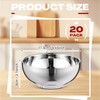 Maxdot 20 Pack 304 Stainless Steel Bowls for Kids 13oz