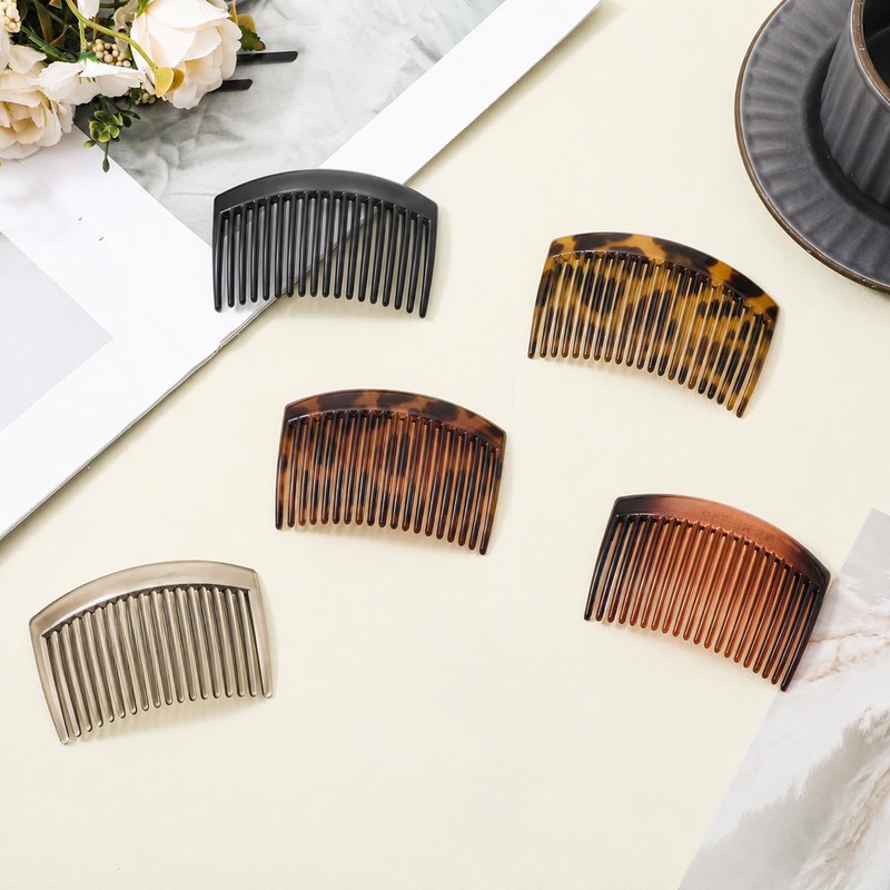 Ymapinc Pack of 5 French Clip On Hair Comb