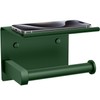 Tindbea Toilet Paper Holder with Shelf Adhesive or Screw Wall