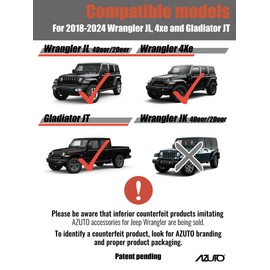 AZUTO Keyhole Covers for Jeep Wrangler (JL) / Gladiator (JT) 2018-2026 Door Security Accessories Keyhole Protection Item