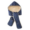 Hooded Scarf with Pockets - Navy OS