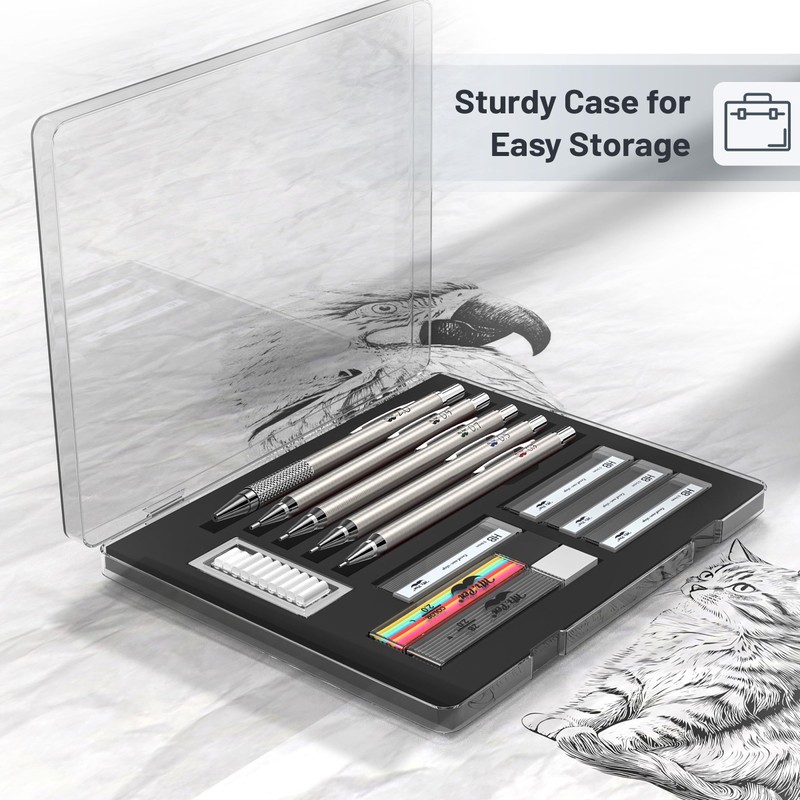 Mr. Pen- Metal Mechanical Pencil Set with Lead and Eraser