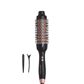 Wavytalk Updated Version Thermal Brush for Blowout Look, Blowout Express 1.5 Inch Ionic Thermal Round Brush Makes Hair Smoother Get Natural Curls, Dual Voltage, Easy to Use