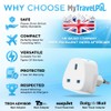 UK To Switzerland Plug Adapter | MyTravelPal® Switzerland Travel Adaptor