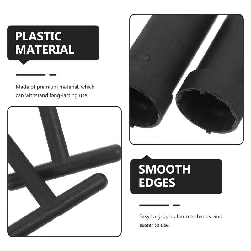 SOLUSTRE Pack of 5 plastic keys, G9 socket rings for