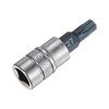 sourcing map Torx Bit Socket T27 Solid Star 1/4" Drive