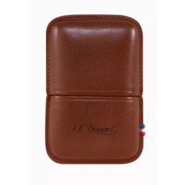 Dupont ST DUPONT BROWN LEATHER LIGHTER CASE POUCH HOLDER LINE 2 L2 GATSBY 183071 NEW