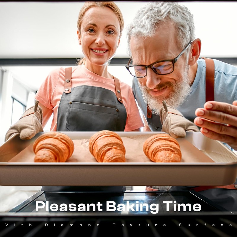 Slow Slog Baking Pans Set 8-Piece Bakeware Sets, Baking Sets