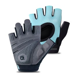 GADIEMKENSD Full Palm Protection Workout Gloves for Men & Women, Weight Lifting Gloves for Gym, Cycling, Exercise, Fitness and Training, Anti-Slip, Breathable, Lightweight Padded Glove Turquoise XS