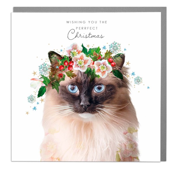 Perfect Couple - Wildlife Christmas Card - Blank Card and