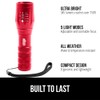 GORILLA GRIP Powerful LED Tactical Flashlight, 750 FT High Lumens