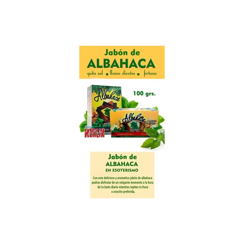 Jabón De Albahaca - Quita Trabas Llama Clientes, Fortuna