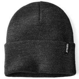 FURTALK Beanie Hat for Men Women Winter Hats for Women Men Soft Warm Unisex Cuffed Beanie Knitted Skull Cap Black Grey