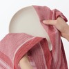 MUJI MC0ZLA3A Indian Cotton Fine Count, Multi Cross/Checked, Red, Approx.
