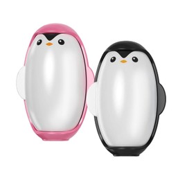 Penguin Roller 2Pcs Washable Reusable Mini Travel Lint Roller Extra Sticky Pet Hair Removal Tool for Clothes Effective Dog Cat Hair Remover