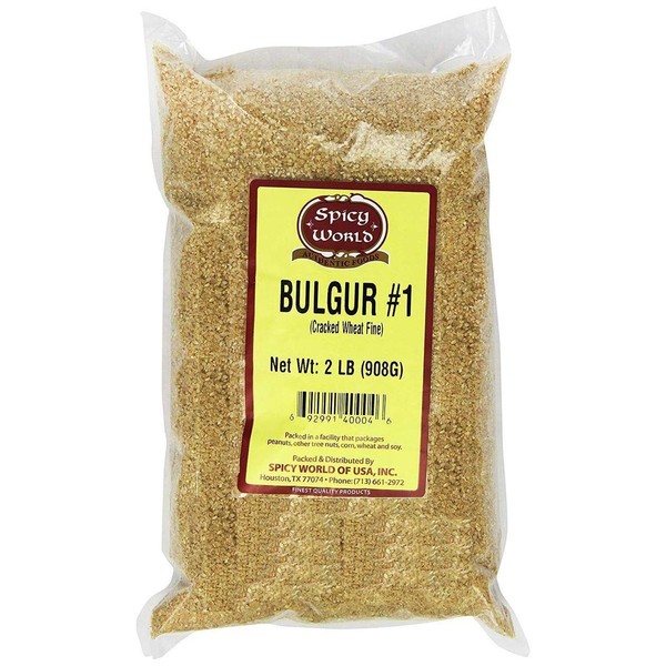 Spicy World Bulgur Cracked Wheat Fine #1, 2-Pound Bag (32 ounce)