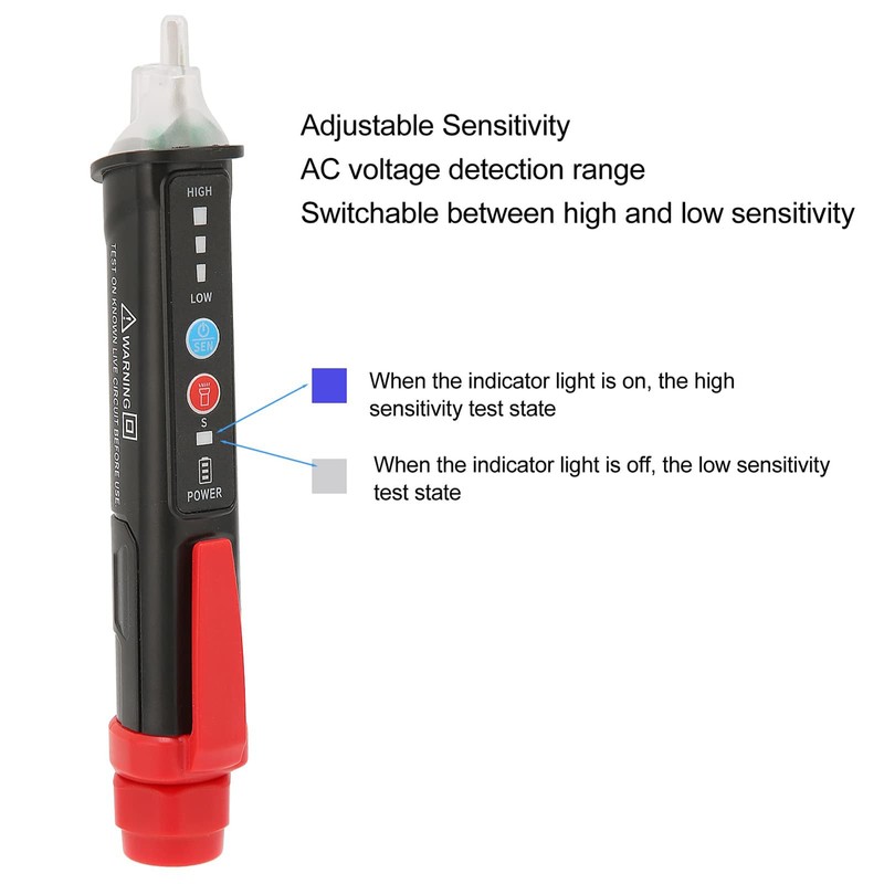 NCONCO AC 12-1000V Non Contact Voltage Tester Live Wire Tester