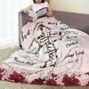 Christian Jesus Cross Blanket Christ Cross Flower Decor Throw Blanket
