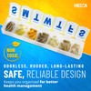 Weekly Pill Organizer - (Pack of 2) Extra Large Vitamin