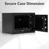 Fraiixar Safe Box 0.21 Cubic Feet Steel Security with Digital