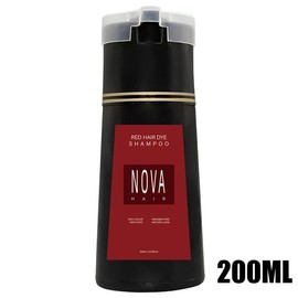 【EXPRESS】Nova Hair Dye Shampoo,Nova Hair Instant Dye Shampoo,Hair Color Shampoo for Hair black hair christmas 2024 ornament hair Haircare Moisture - color,: Red