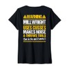 Millwright Industrial Mechanic Throws Tools Millwright V-Neck T-Shirt