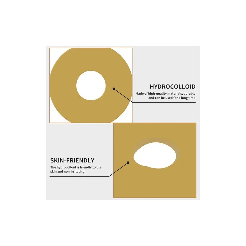 20pzas 4mm Anillo Barrera Para Ostomía 50mm