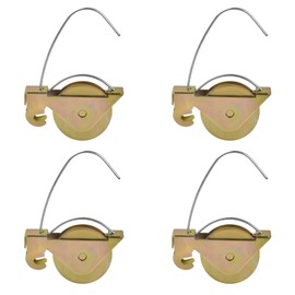 4-Pack Screen Door Wheels Compatible with KDEX20 Series KD Screen Doors | Durable 1-1/4" Steel Ball Bearing Tension Wheels for Smooth Glide & Easy Replacement