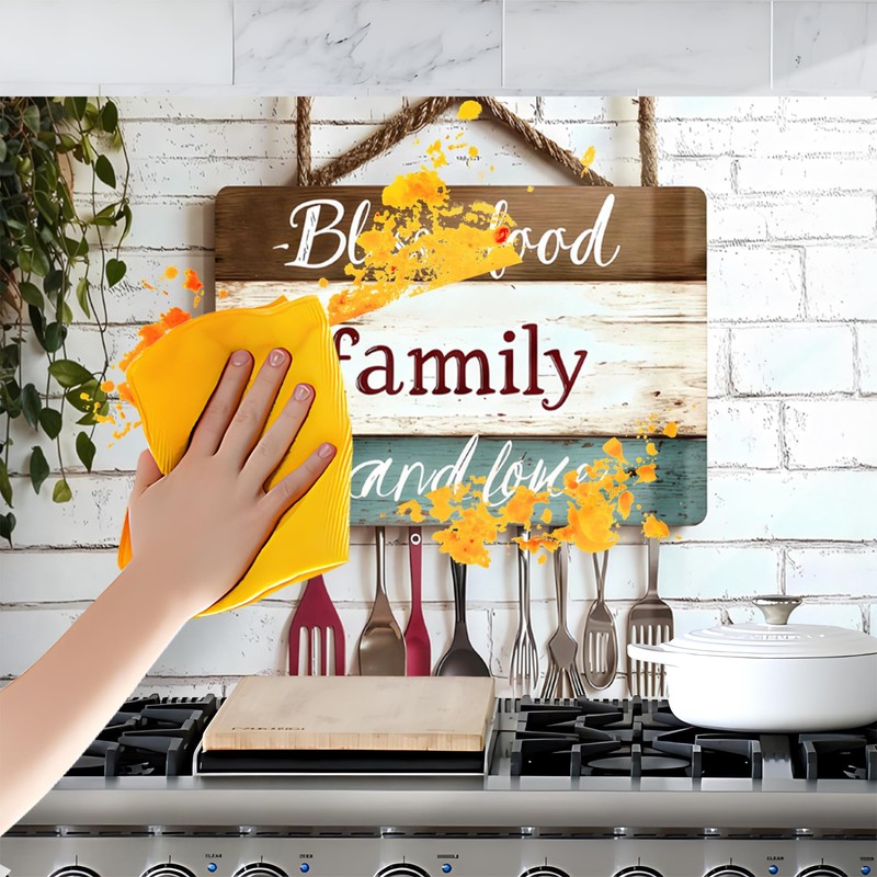 Kitchen Wallpaper Self Adhesive Oil Proof Sticker Waterproof Backsplash Wall