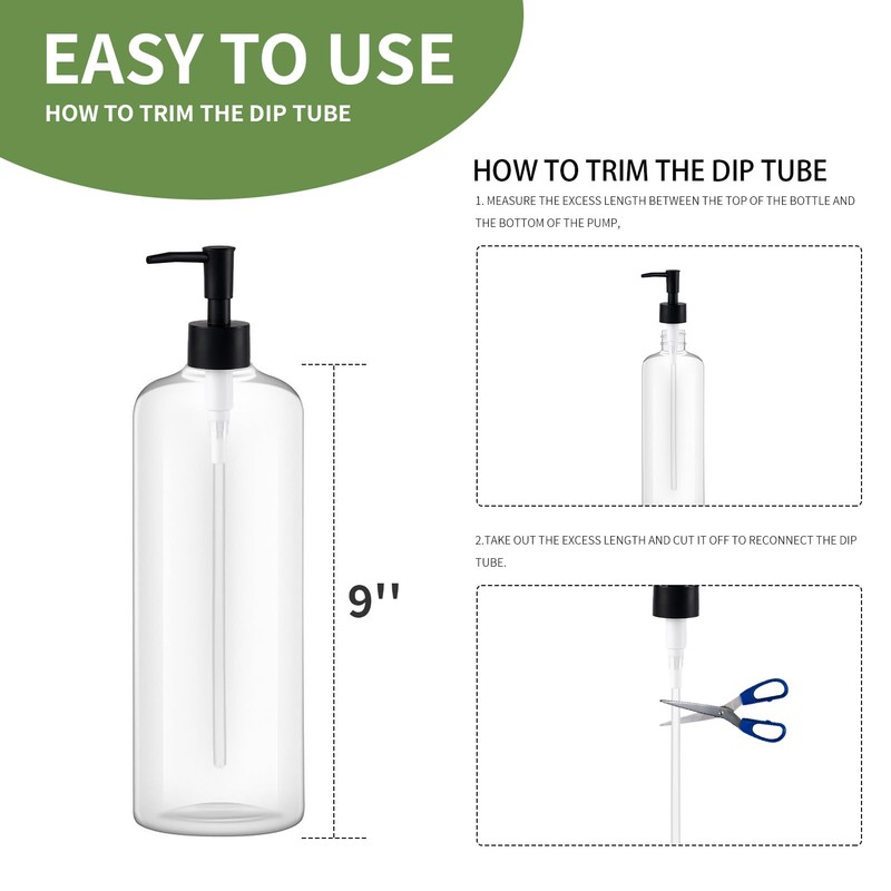 2Pack Pumps Lotion Soap Dispenser Replacement Pump for Your Liquid