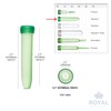 Royal Imports Floral Water Tubes/Vials for Flower Arrangements, Green -