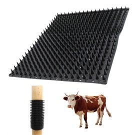 Upgrade Equine and Bovine Massage Brush Kit Horse Scratching Post, Scratching Itch Relief Pad for Small Farm Animal Goat Sheep Cow Dog Soft Touch Scratcher, Scratching Post for Itch Relief