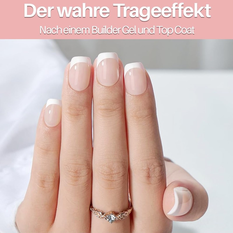 INTOBAS Pack of 160 Nude Square False Nails