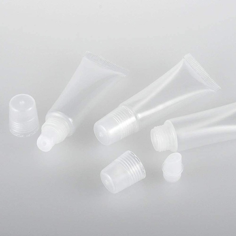 BlingKingdom 6pcs Lip Gloss Tubes 8ml Clear Soft Empty Lip