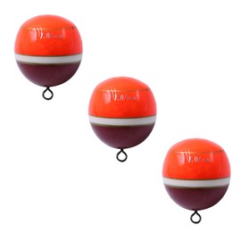 FONGKNOX 3 Pieces in 1 Pack ISO Fishing Float High Sensitivity and Visble Well Balanced High Accuracy Wooden Float External Hanging Sea Fishing Tackle Accessories Rock Fishing Size #1.0 Red Colour