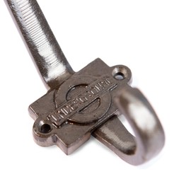 Hammer and Tongs - London Underground Hat & Coat Hook - W55mm x H100mm - Raw - Pack of 5