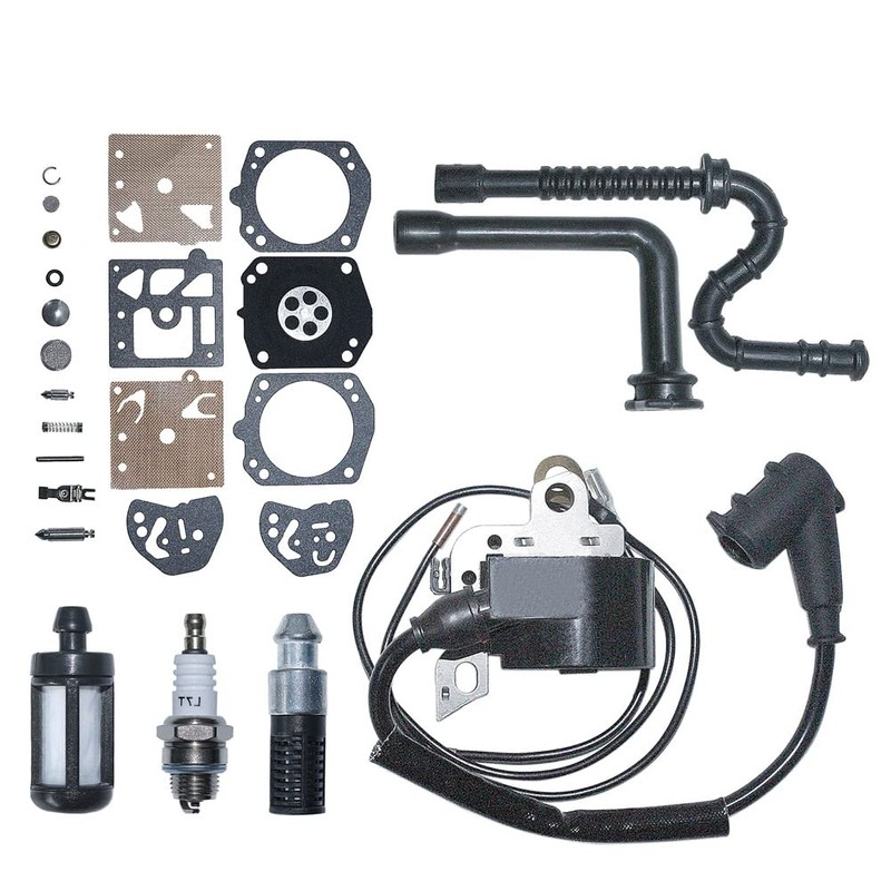 Gubeter Ignition Coil Spark Plug Set for Stihl Ms290 024