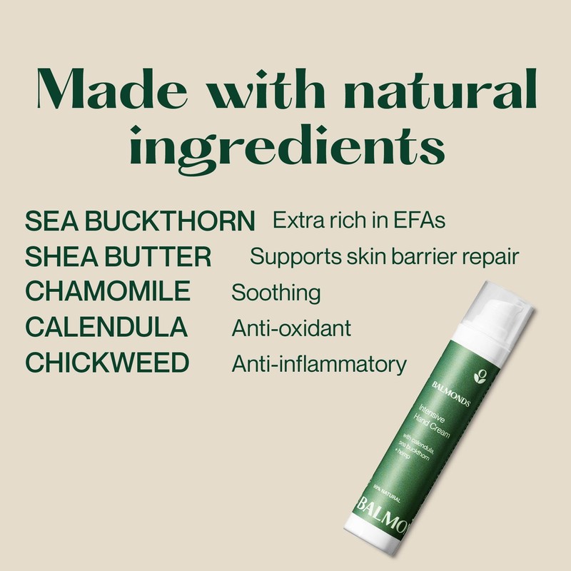 Balmonds Balmonds Intensive Hand Cream 50ml - Hand Moisturiser for