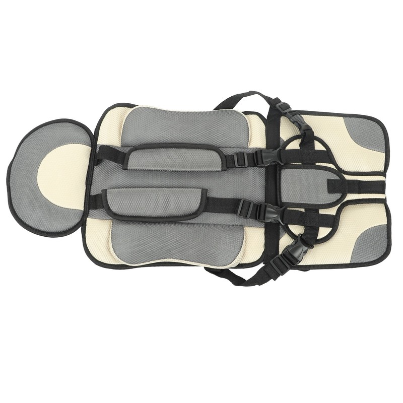 Children Safety Seat Simple Car Portable Seat Foldable Adjustable Strap