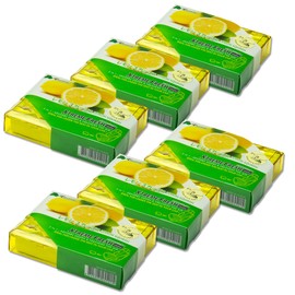 Pack of 6 TreeFrog Xtreme Fresh Mini Japanese Under-The-Car Natural Air Freshener (Lemon Squash Scented)