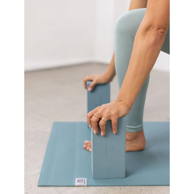 Yogamatters Yoga Brick Block Pair | EVA Foam | Lightweight,