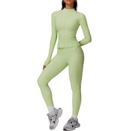 3-Piece Seamless Moisture-Wicking Workout Set for Women - Gym, Fitness, Running, Yoga Sportswear, Athletic Activewear