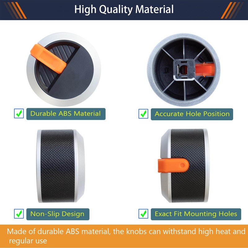 SOVLLIS Gas Griddle Grill Orange Knobs Replacement Compatible with Blackstone