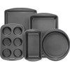 GoodCook Everyday Nonstick Steel 5-Piece Bakeware Set, Gray, Includes Cookie