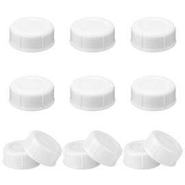 12pcs Narrow Baby Bottle Caps for Dr Brown, BPA-Free Travel Bottle Caps Leakproof Baby Bottle Storage Lids with Sealing Gasket Replacement Parts for Medela Ameda (White)
