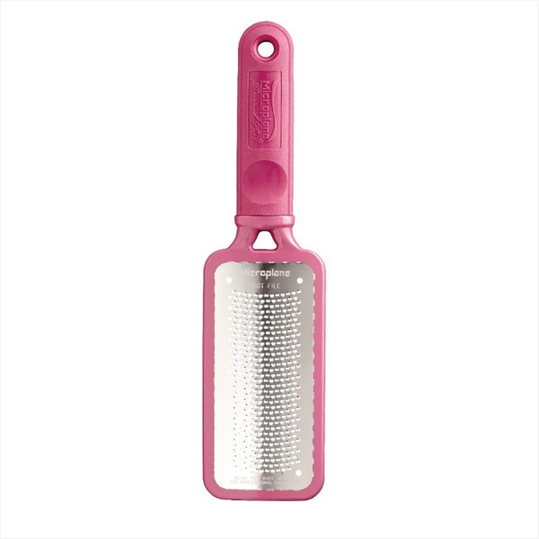 Microplane Colossal Foot File / Pedicure Rasp - Perfect for Calluses - Pink